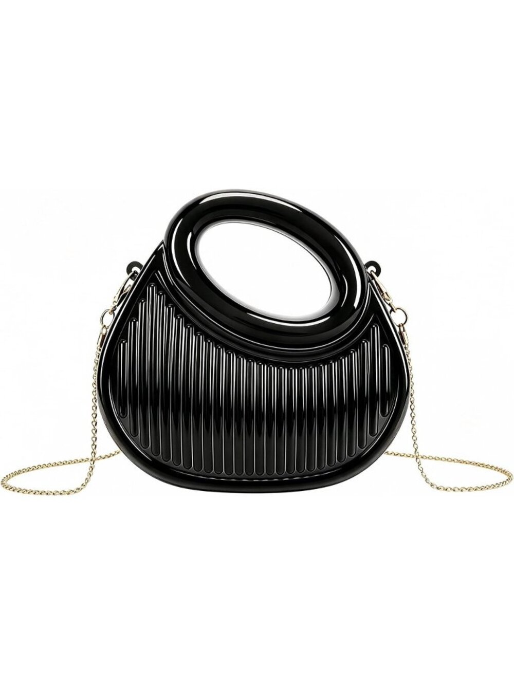 〽️Women's Black Cocktail Night Acrylic Evening Clutch Small Party Crossbody Bags